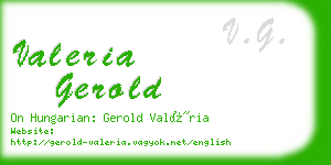 valeria gerold business card